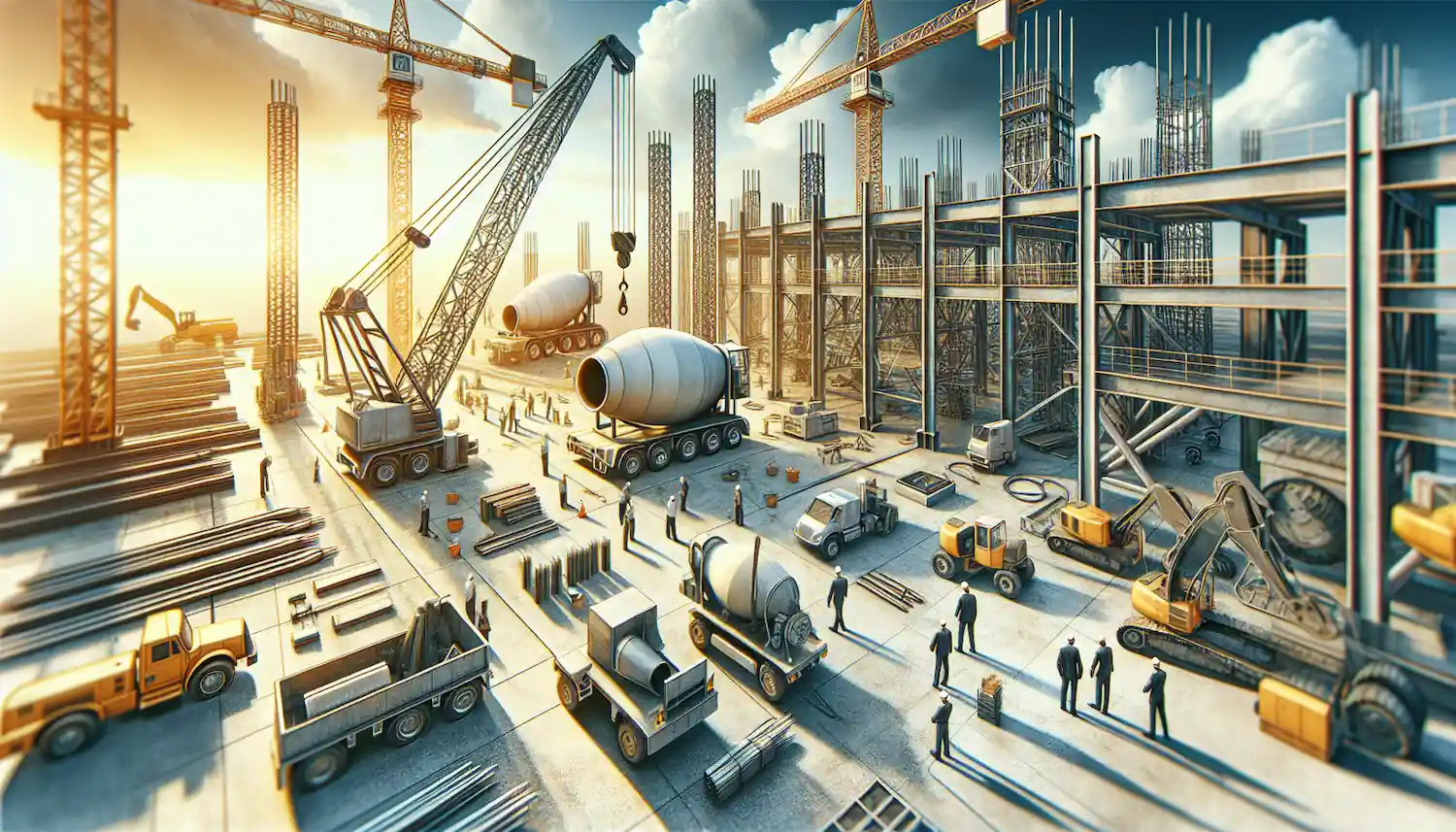 Construction Material, Manpower and Machinery